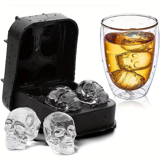 Skull Ice Cube Tray - 3D Silicone Mold 4/6