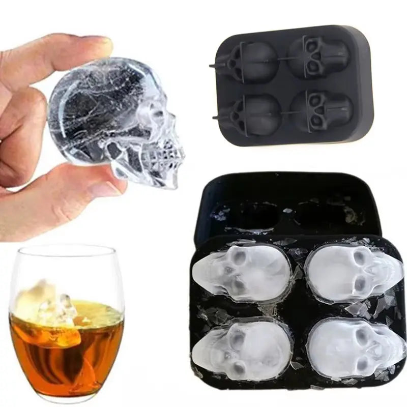 3D Silicone Ice Cube Tray