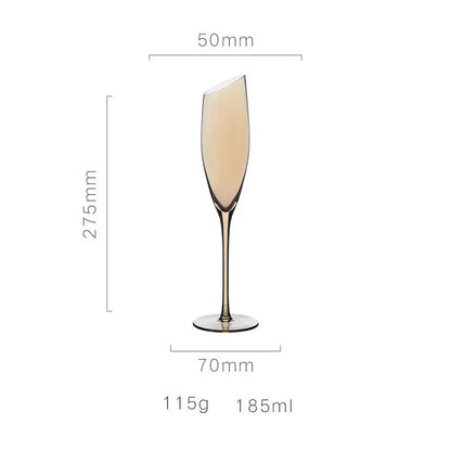 Nordic Style Color Changing Crystal Champagne Glasses