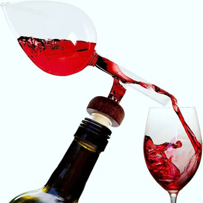 Peach-Shaped Red Wine Aerator & Portable Pourer