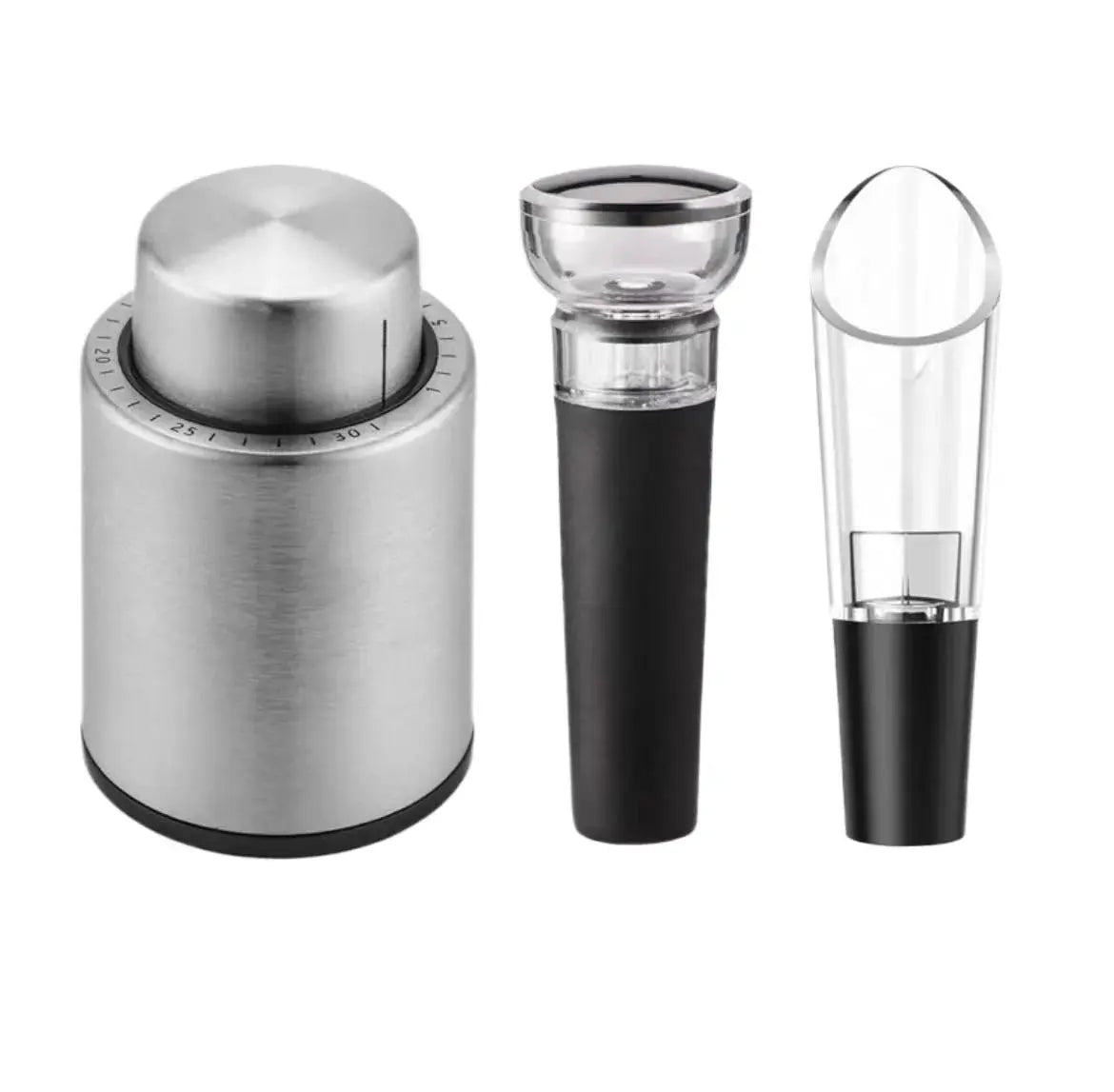 Vacuum Wine Stopper Stainless Steel Wine Savers Vacuum Pump