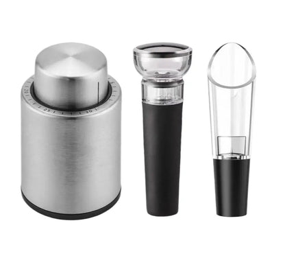 Vacuum Wine Stopper Stainless Steel Wine Savers Vacuum Pump
