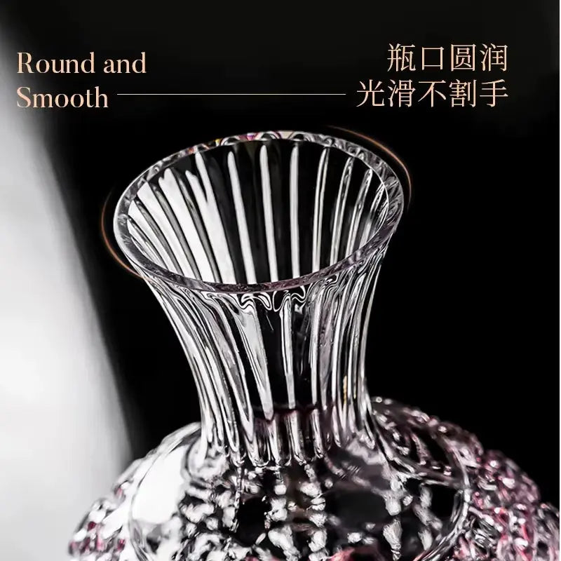 Elegant Lead-Free Crystal Wine Tumbler - 1500ml Aerator Decanter