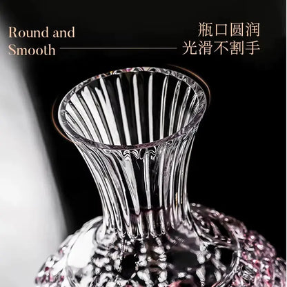 Elegant Lead-Free Crystal Wine Tumbler - 1500ml Aerator Decanter