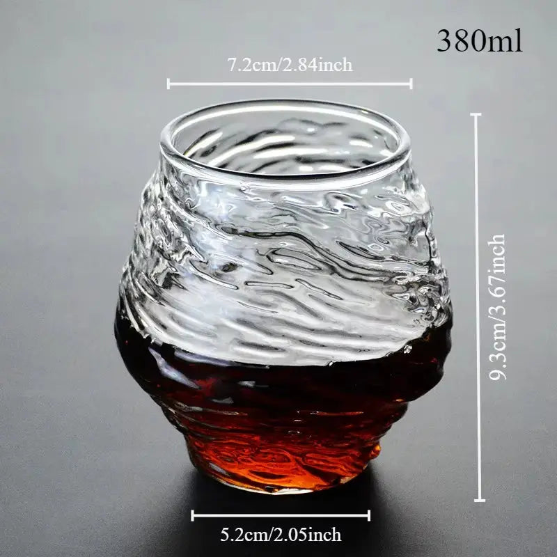 Elegant Japan Whiskey Glass in Wooden Gift Box (2 Designs)