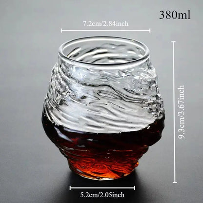 Elegant Japan Whiskey Glass in Wooden Gift Box (2 Designs)