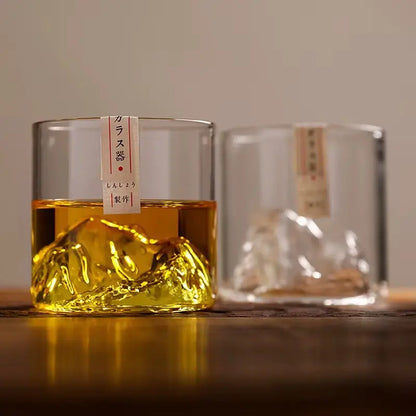 Elegant Japan Whiskey Glass in Wooden Gift Box (2 Designs)