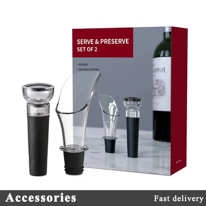 Electric Wine Opener Set - Automatic Charging & Battery Powered